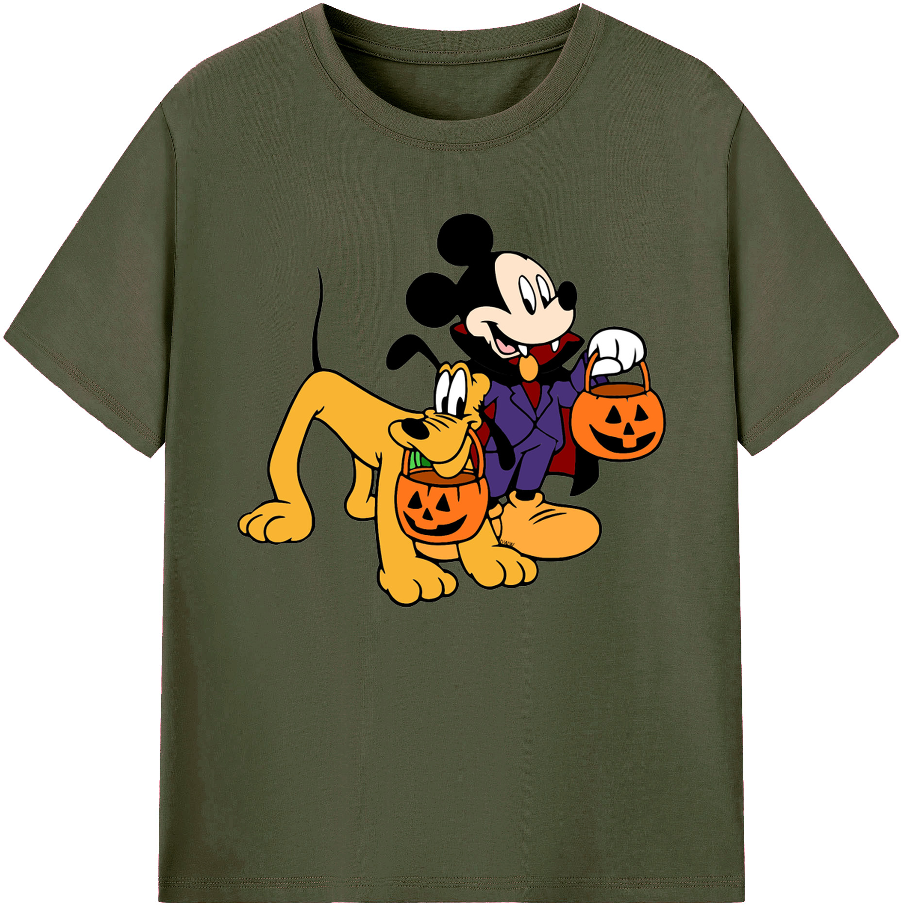 ミッキーマウス Mickey Mouse 綿100％ メンズ半袖Tシャツ｜肌触りやわらか＆通気性